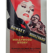 Classic Sunset Boulevard Framed Hollywood Movie Poster Print