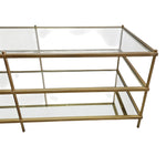 West Elm Mid-Century Brass Terrace Coffee Table