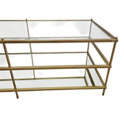 West Elm Mid-Century Brass Terrace Coffee Table