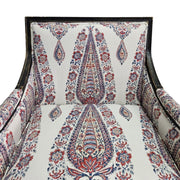 Classic French Bergère Armchair in Vibrant Paisley