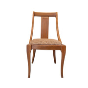 Regency Style Wood & Upholstered Side Chair