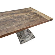 Grand Rustic 10-Seater Reclaimed Wood Dining Table