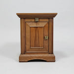 Classic Wood Panelled Single Door Bedside Table
