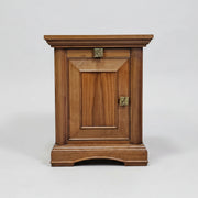 Classic Wood Panelled Single Door Bedside Table