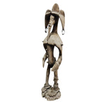 Hand Carved Tribal African Wooden Totem Statue Sculpture