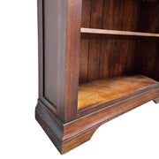 Elegant Traditional Handcrafted Tall Dark Wood Bookcase