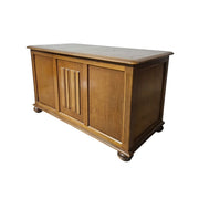 Vintage Priory Oak Linen Fold Storage Chest