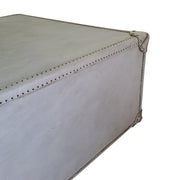Vintage Traveler Cream Studded Trunk Coffee Table
