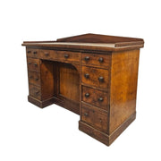 Antique 19th Century Pedestal Writing Desk