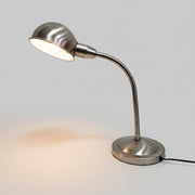 Ikea Retro Style Adjustable Brushed Chrome Gooseneck Desk Lamp