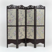 Floral Four-Panel Lightweight Folding Room Divider Screen