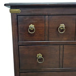 Vintage-Inspired Campaign Style Solid Wood Nightstand