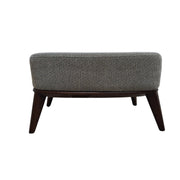 Single Seater Fabric Armchair with Ottoman