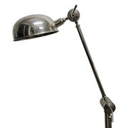 Industrial Chrome Adjustable Task Floor Lamp
