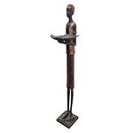 Regal Elegance Elongated African Wooden Figurine