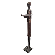 Regal Elegance Elongated African Wooden Figurine