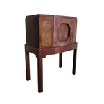19th Century Marquetry Octagonal Cellarette on Stand